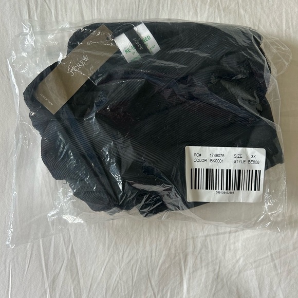 NWT J. Crew Black Ribbed High Rise Cheeky Bikini Swim Bottom - Picture 6 of 7
